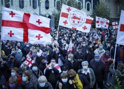 تجمع هواداران مخالفان در پایتخت گرجستان به خشونت کشیده شد