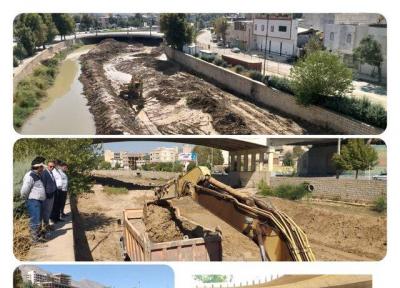 خاکبرداری 5454 مترمکعب پروژه پل شهدای حاج عمران