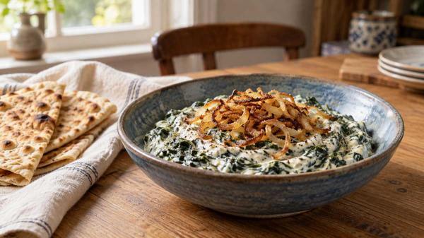 طرز تهیه بورانی اسفناج با پیاز داغ؛ پیش غذای خوش طعم و عطر